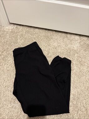 Theory Black Women's Elastic Waist Trousers